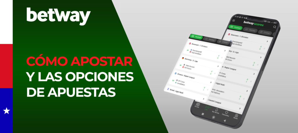 Resumen del mercado de apuestas deportivas en la casa de apuestas Betway Chile