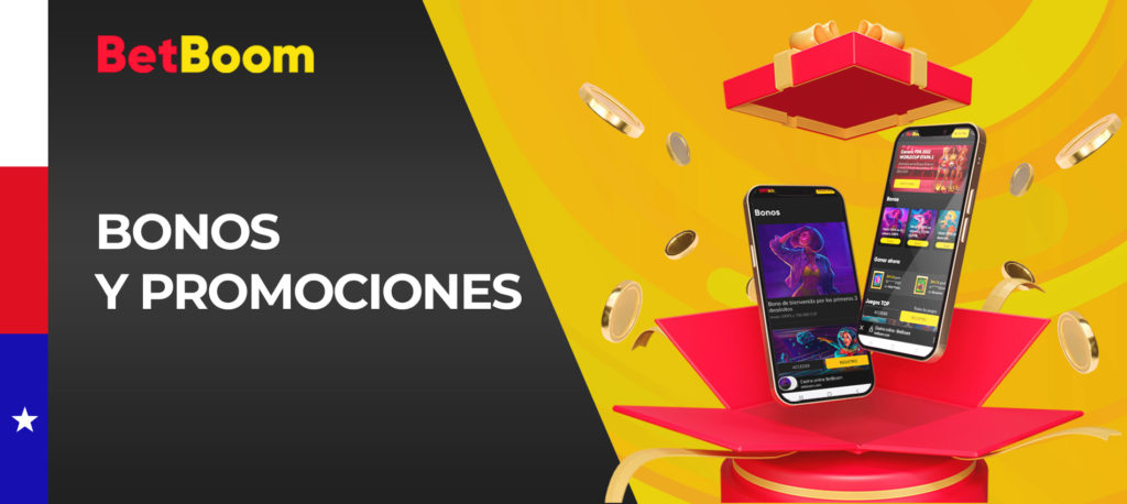 Todas las promociones y bonos en la aplicación móvil de Betboom