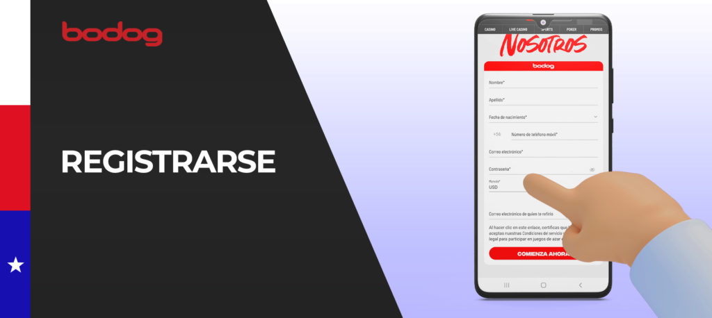 Cómo registrarse en la aplicación móvil de Bodog
