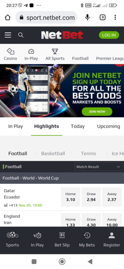 Instrucciones para descargar la aplicación Netbet para Android