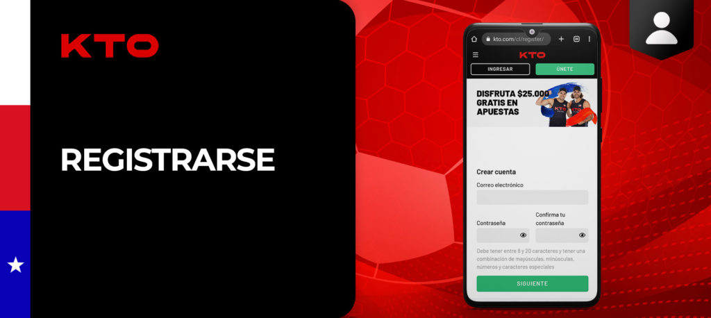 Cómo registrarse en la aplicación móvil de KTO en Android