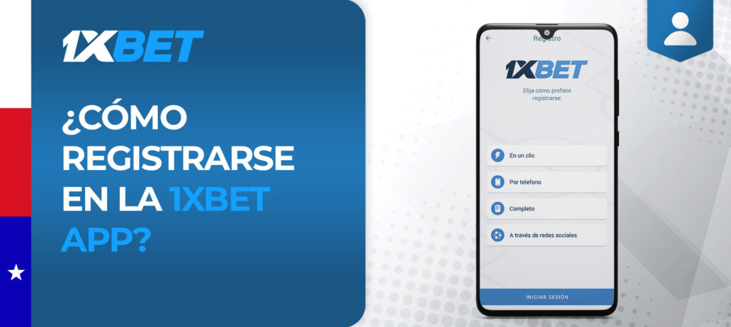 Registro en la app 1xbet chile