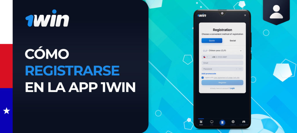Cómo registrarse en la aplicación móvil de 1win en Android
