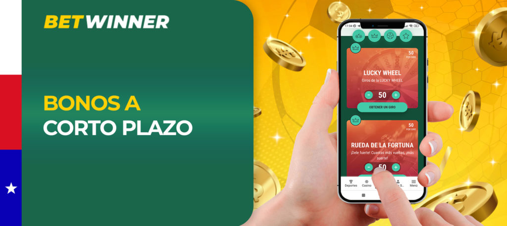 Sección de bonos rápidos de Betwinner en Chile