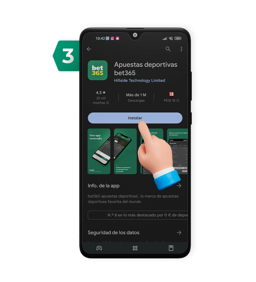 Instala la App. Paso 3