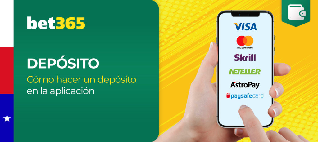 ¿Cómo hago mi primer depósito en la aplicación móvil de Bet365 en Chile?