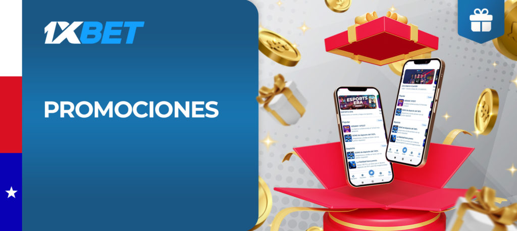 Todos los bonos y promociones de la casa de apuestas 1xBet en Chile