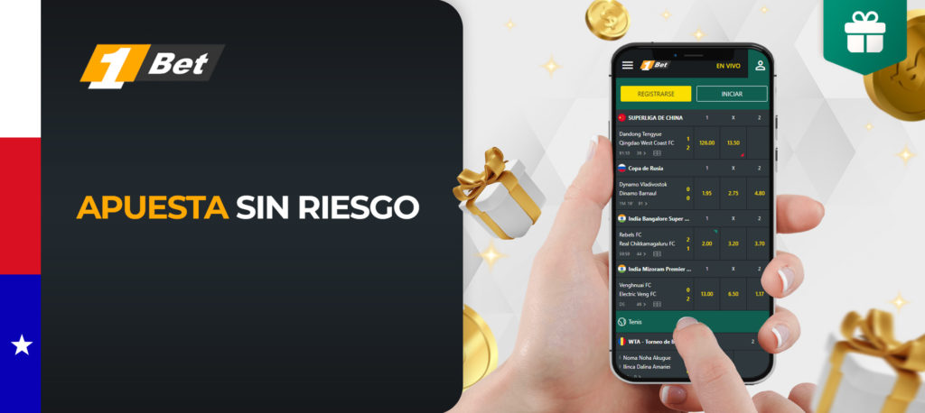 1bet ofrece una interesante promoción en la que puedes realizar una apuesta simple sin riesgo