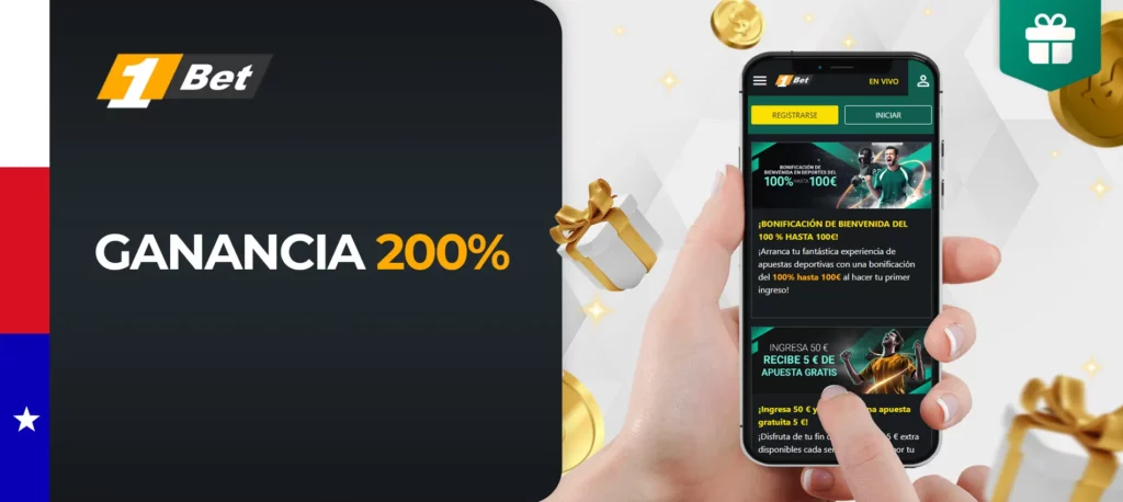 La casa de apuestas 1bet tiene la oportunidad de aumentar sus ganancias hasta un 200%