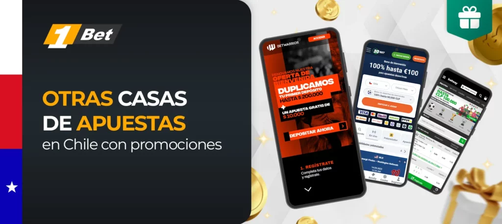 Muchas opciones de códigos promocionales de otras casas de apuestas