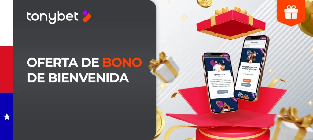 La principal oferta de TonyBet es un bono de bienvenida de hasta 200.000 CLP