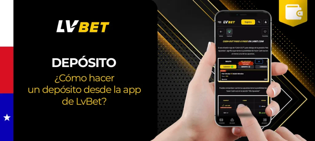 ¿Cómo hago mi primer depósito en la aplicación móvil de Lvbet en Chile?