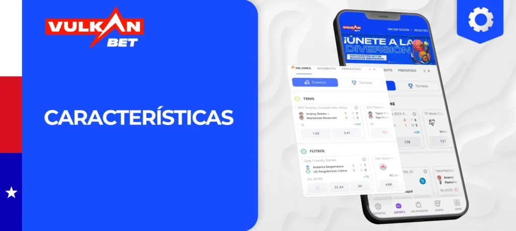 ¿Qué funciones ofrece VulkanBet en la aplicación móvil?