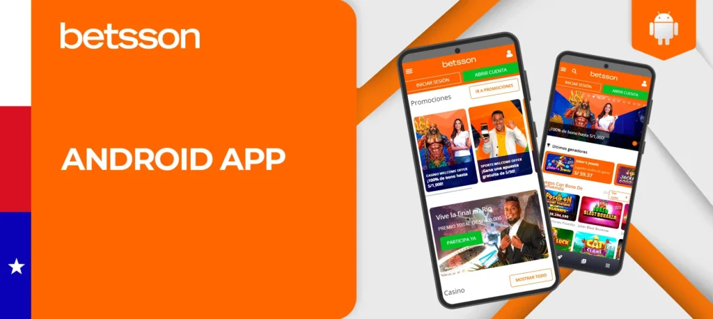 Instrucciones para descargar la aplicación móvil de Betsson en Android