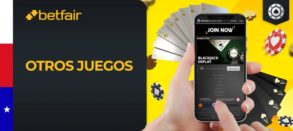 Betfair ofrece una impresionante sala de casino en línea