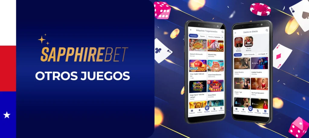 Casino y otros juegos en SapphireBet