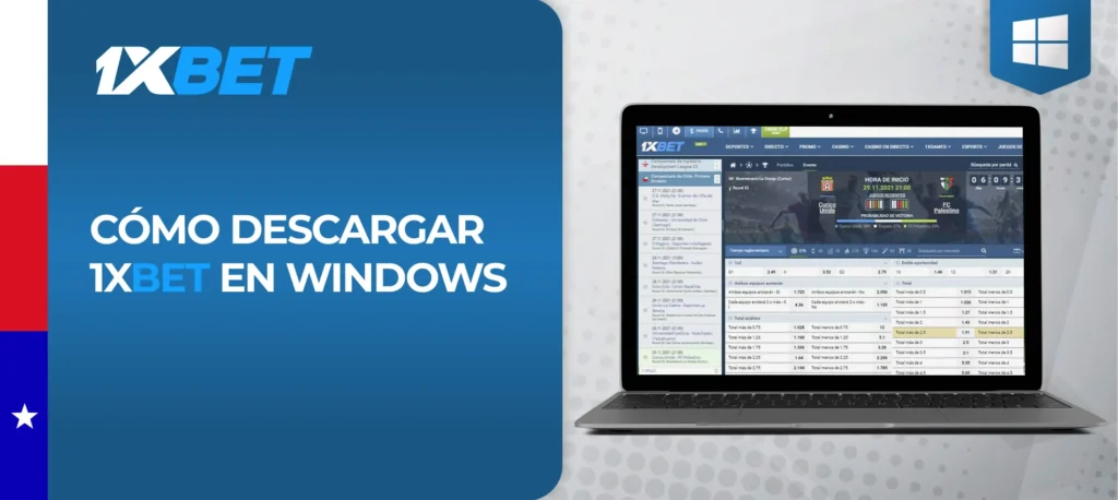 El proceso de descarga de la aplicación 1xBet en PC 