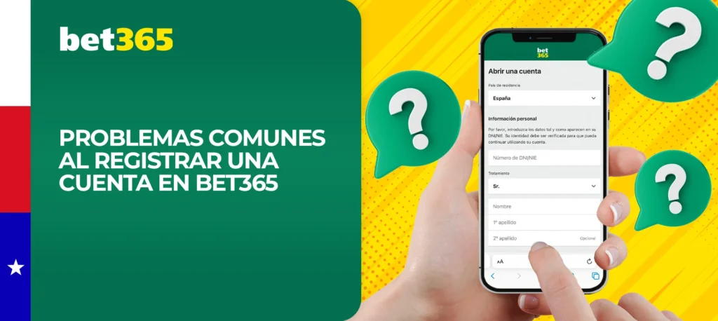 ¿Qué problemas puedo encontrar al registrarme en Bet365?