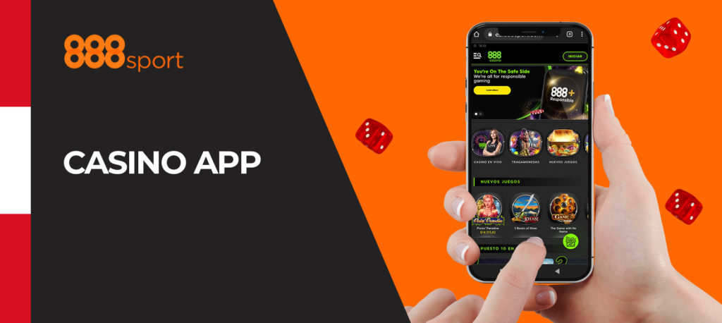 Todos los juegos de casino en la aplicación móvil de 888Sport