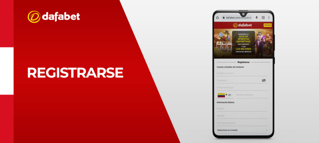 Cómo registrarse en la web de la casa de apuestas Dafabet en Peru