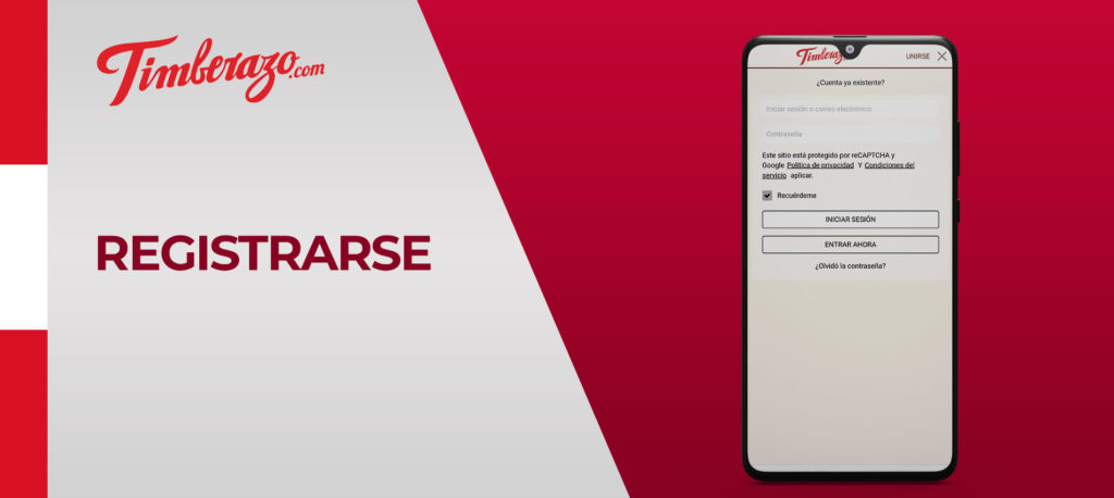 Cómo registrarse en la aplicación móvil de Timberazo en Android