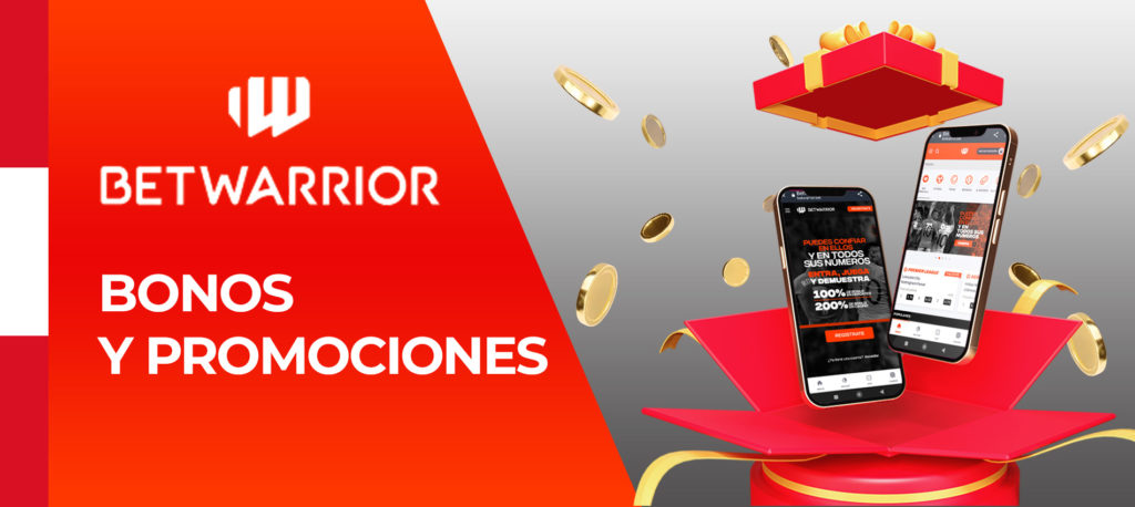 Todas las promociones y bonos de la casa de apuestas Betwarrior