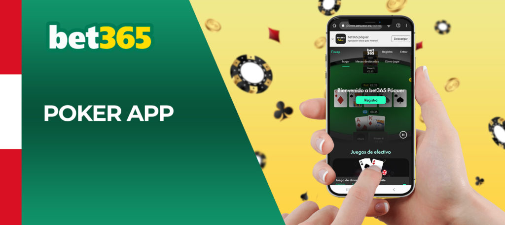 Póker y otros juegos de cartas en la aplicación móvil de Bet365