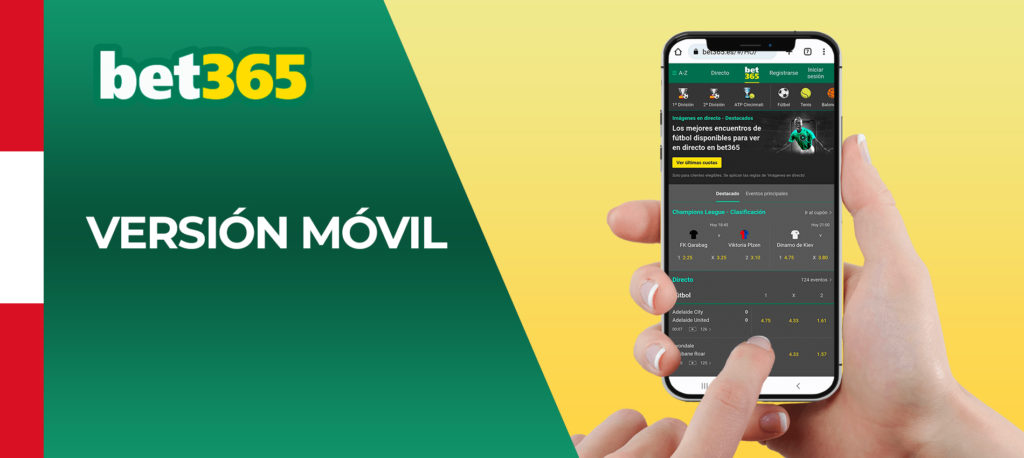 Aplicación móvil de Bet365 para android