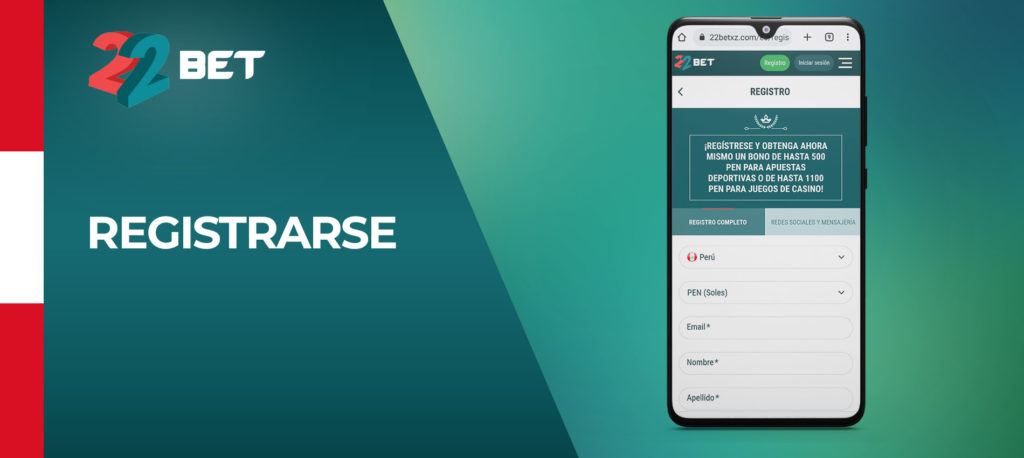 Cómo registrarse en la aplicación móvil de 22bet en Android