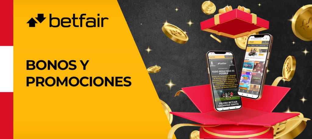 Todos los bonos y promociones para usuarios nuevos y experimentados en Betfair Peru