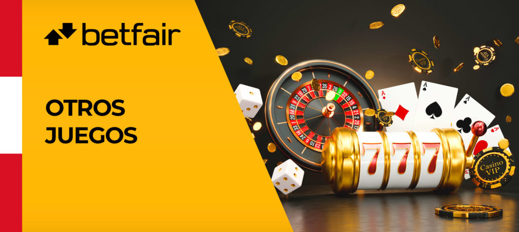 Casino y otros juegos en Betfair