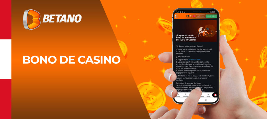 Bono de casino Betano Perú