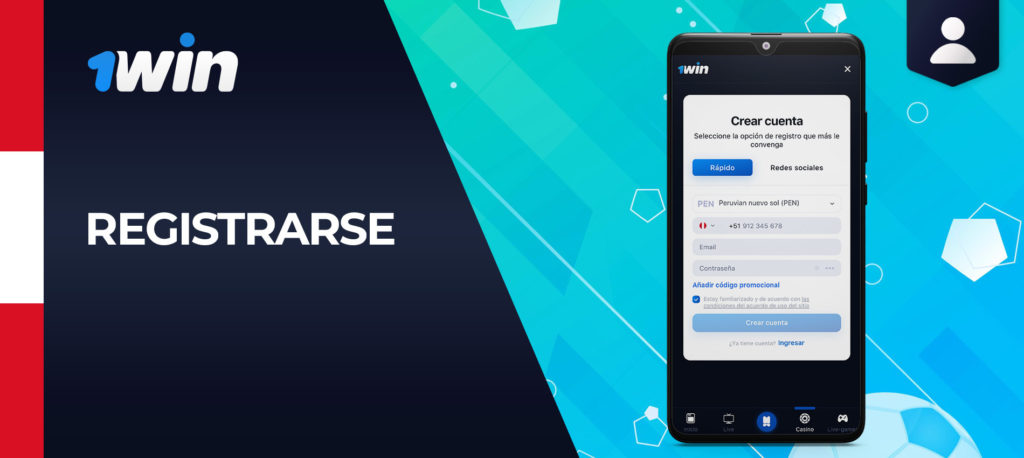 Cómo registrarse en la aplicación móvil de 1Win en Android