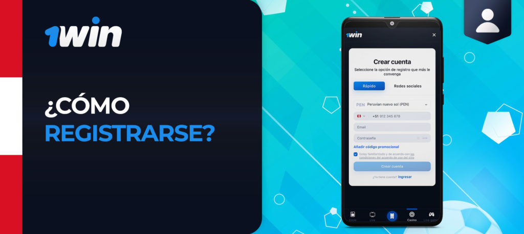Cómo registrarse en la aplicación móvil de 1win