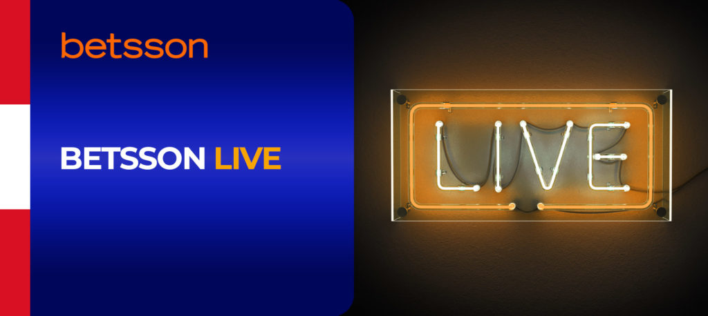 Apuestas y retransmisión en directo en Betsson