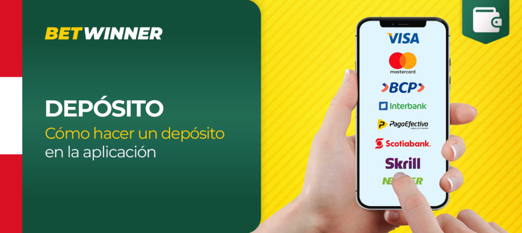 ¿Cómo hago mi primer depósito en la aplicación móvil de Betwinner en Peru?