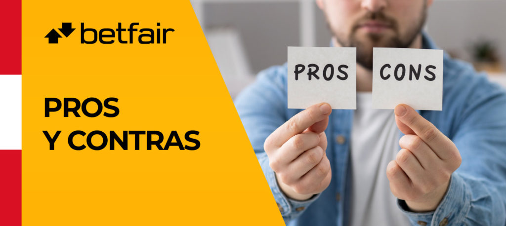 Todas las ventajas y desventajas de la casa de apuestas Betfair en Perú