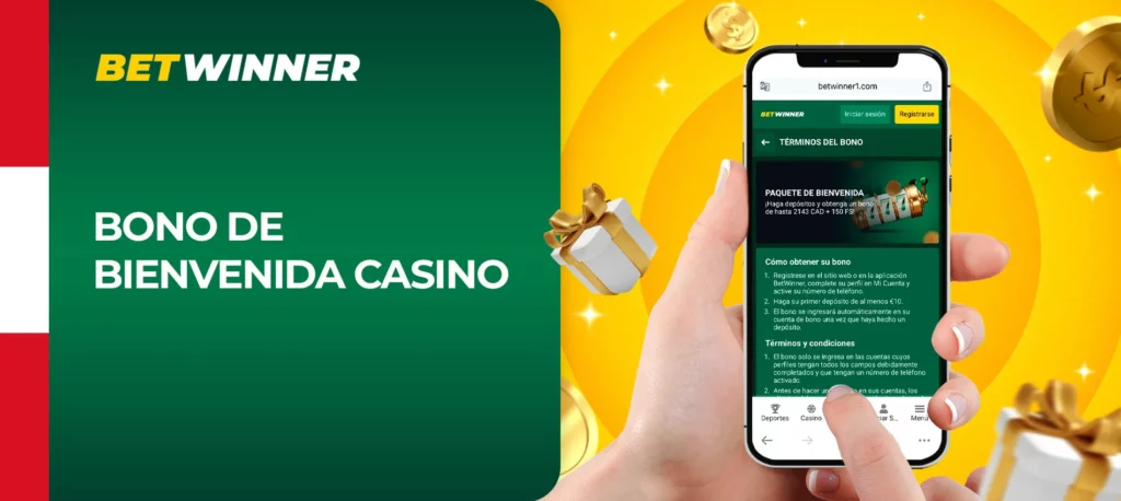 ¿Cuáles son los términos y condiciones del bono de bienvenida al casino que ofrece Betwinner?