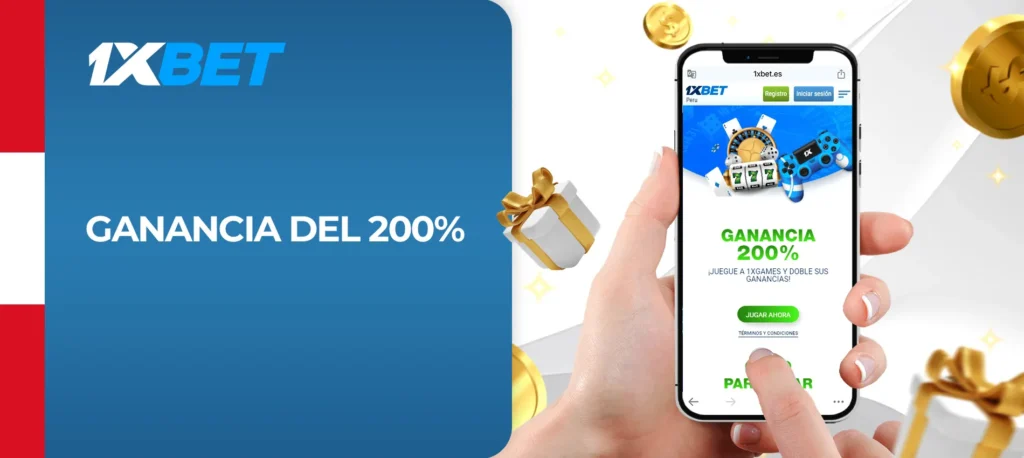 ¿Qué ofrece el bono Ganancia del 200% en 1xBet?