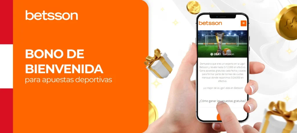 ¿Cuáles son las condiciones que ofrece Betsson para un bono de bienvenida en deportes?