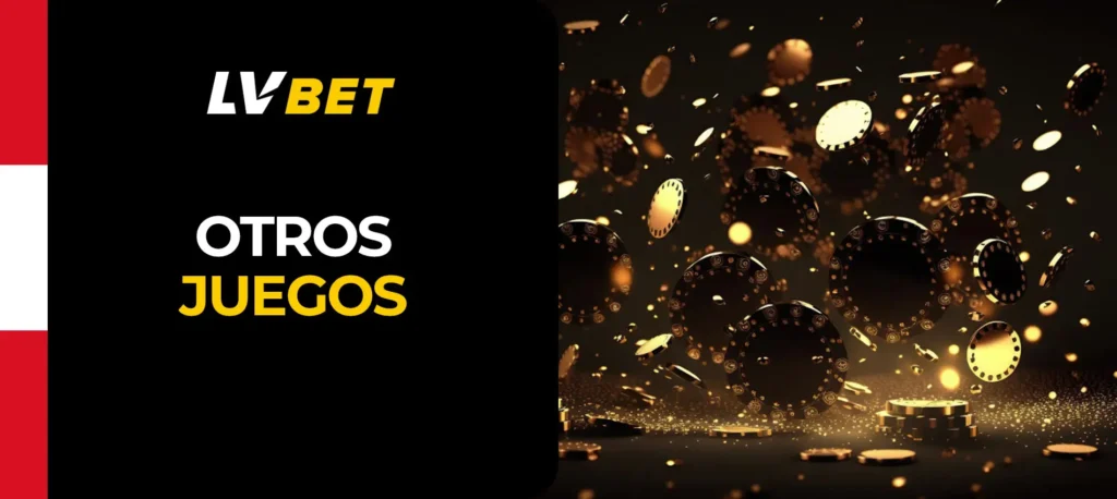 Casino y otros juegos de azar en la app móvil de LVbet en Perú