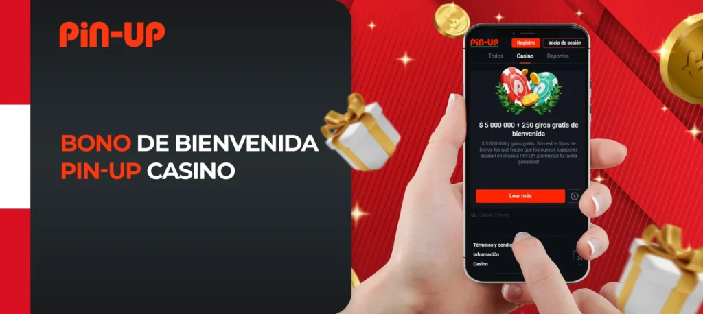 Pin-Up Bet le ofrece un granbono de bienvenida   en cantidad hasta $500 y 250