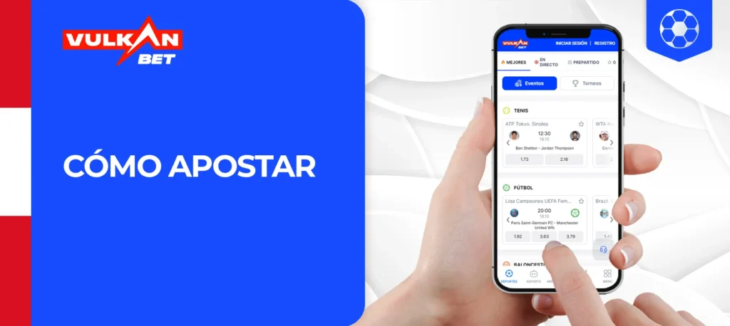 Instrucciones para apostar en la plataforma Vulkan Bet
