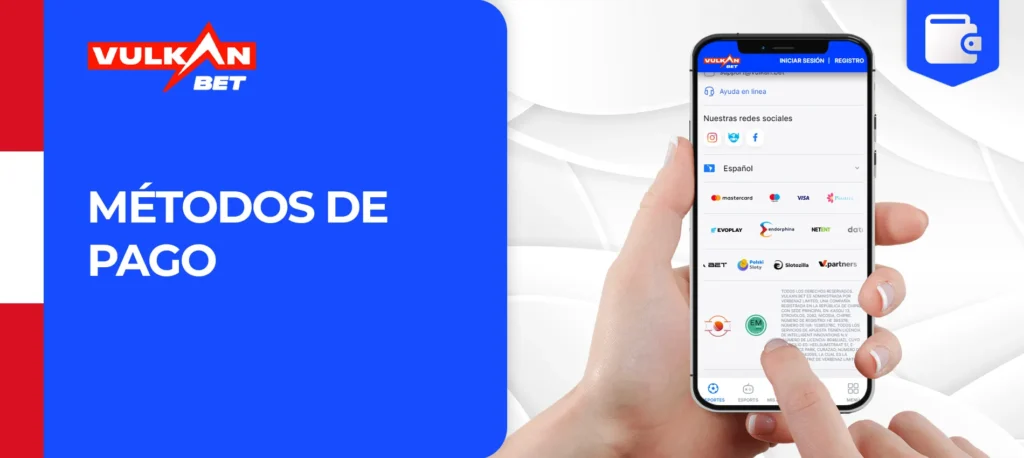 ¿Qué sistema de pago ofrece VulkanBet?