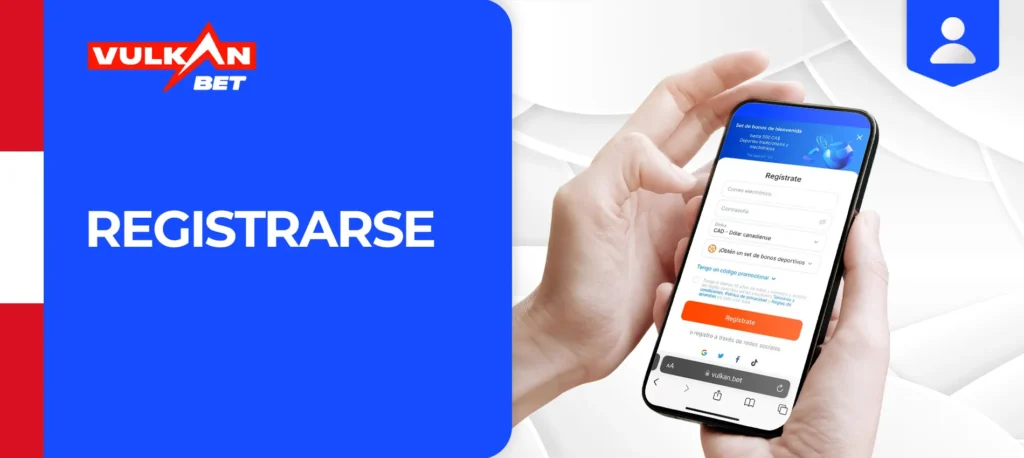 Instrucciones para registrarse en la plataforma de apuestas Vulkan bet