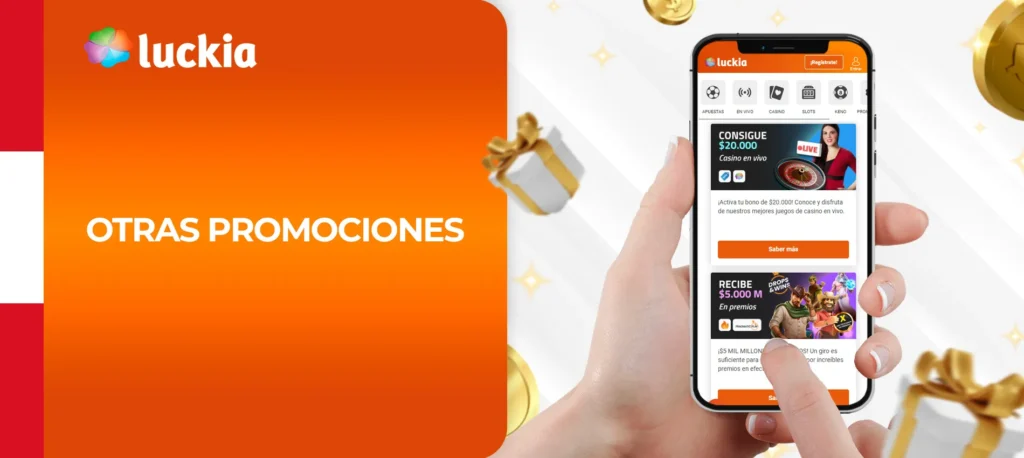 Otros bonos y promociones que ofrece la casa de apuestas Luckia