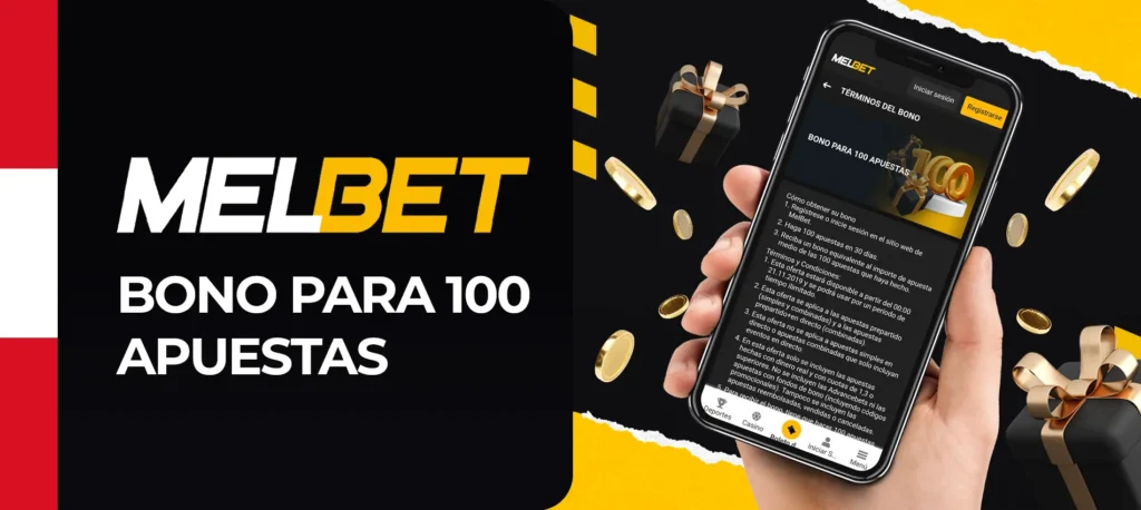 Realiza 100 apuestas durante el mes y consigue un bono de Melbet en Perú