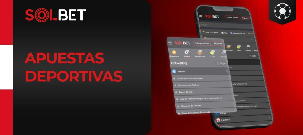 En la plataforma de Solbet se pueden encontrar múltiples categorías deportivas