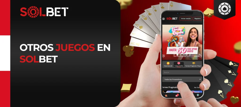 Casino y otros juegos de azar en la casa de apuestas Solbet