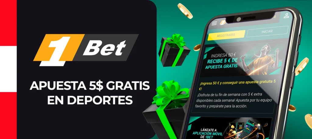 1bet ofrece 5 bonos de apuestas gratis por semana